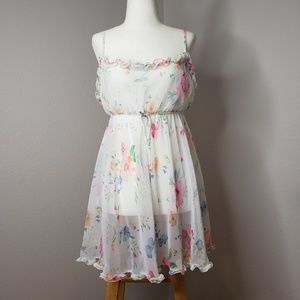 Sheer floral Victoria's Secret babydoll nightie